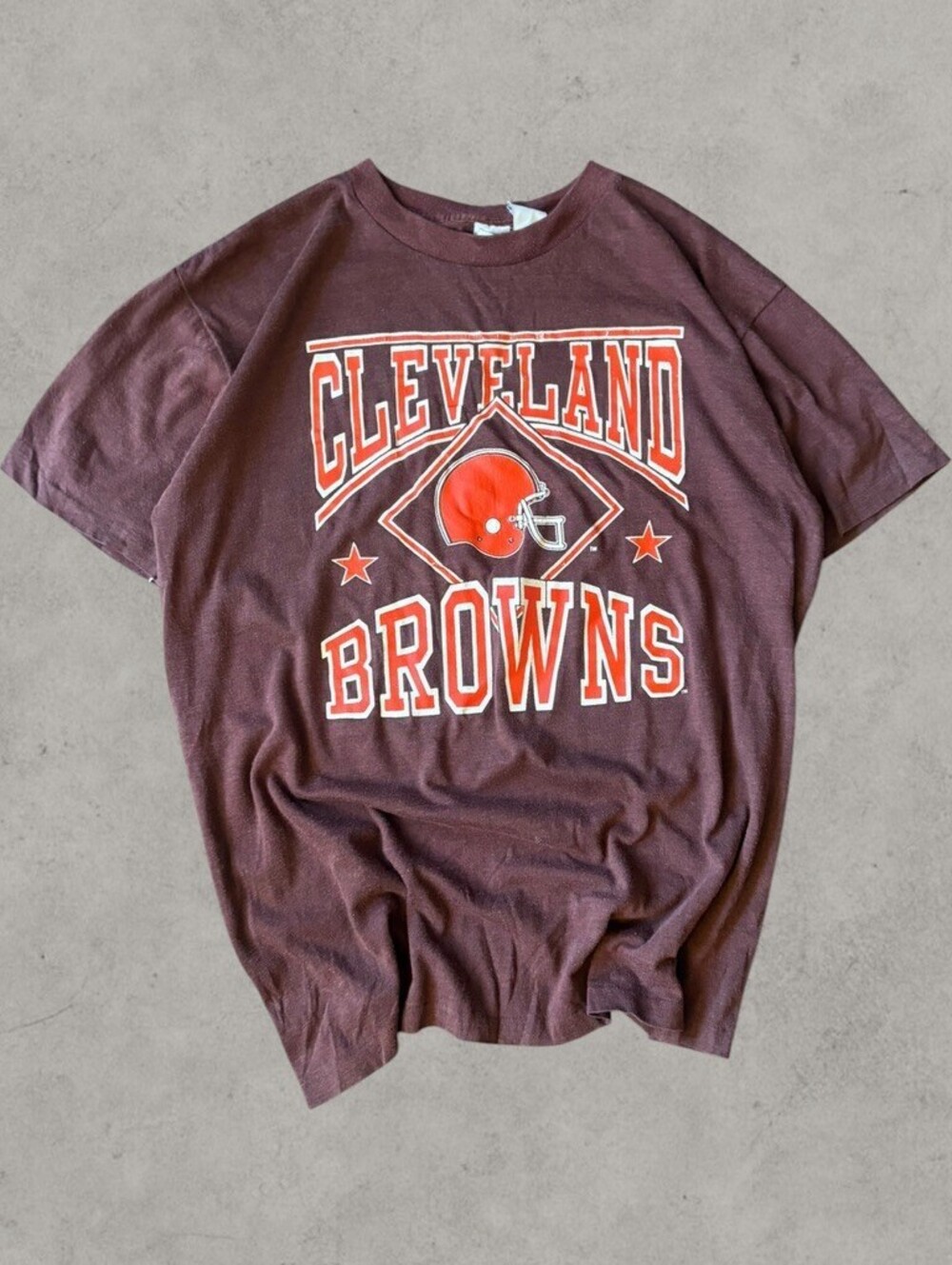 Vintage 80s/90s Cleveland Browns NFL Graphic Football Shirt Size Mens Medium